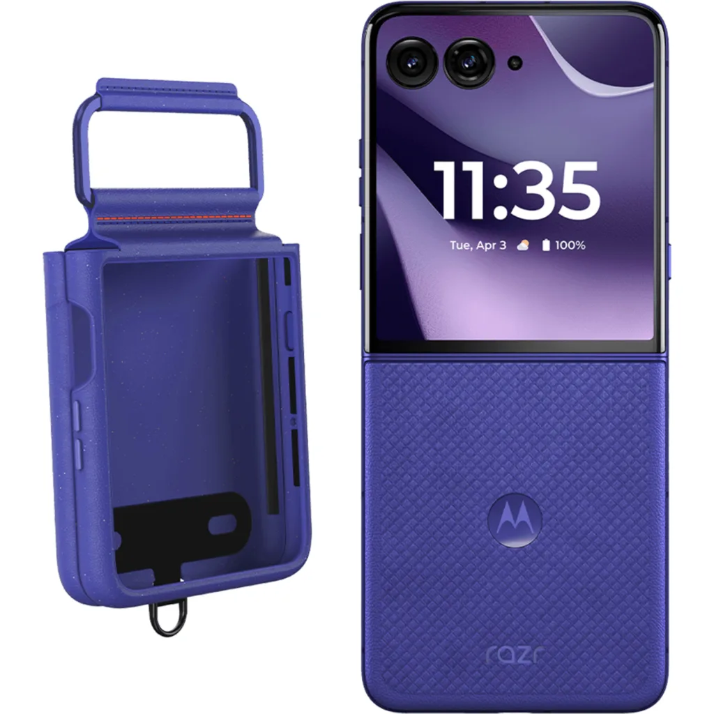 Imagen 5 de Celular Plegable Motorola Razr 70 Ultra 5G 1TB 16GB RAM Azul (Orient Blue)