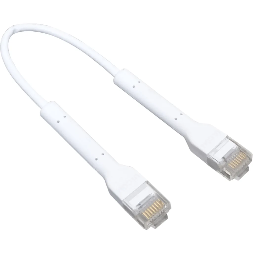 Imagen 1 de Cable de Red Ubiquiti Cat6 RJ-45 10cm Color BLANCO