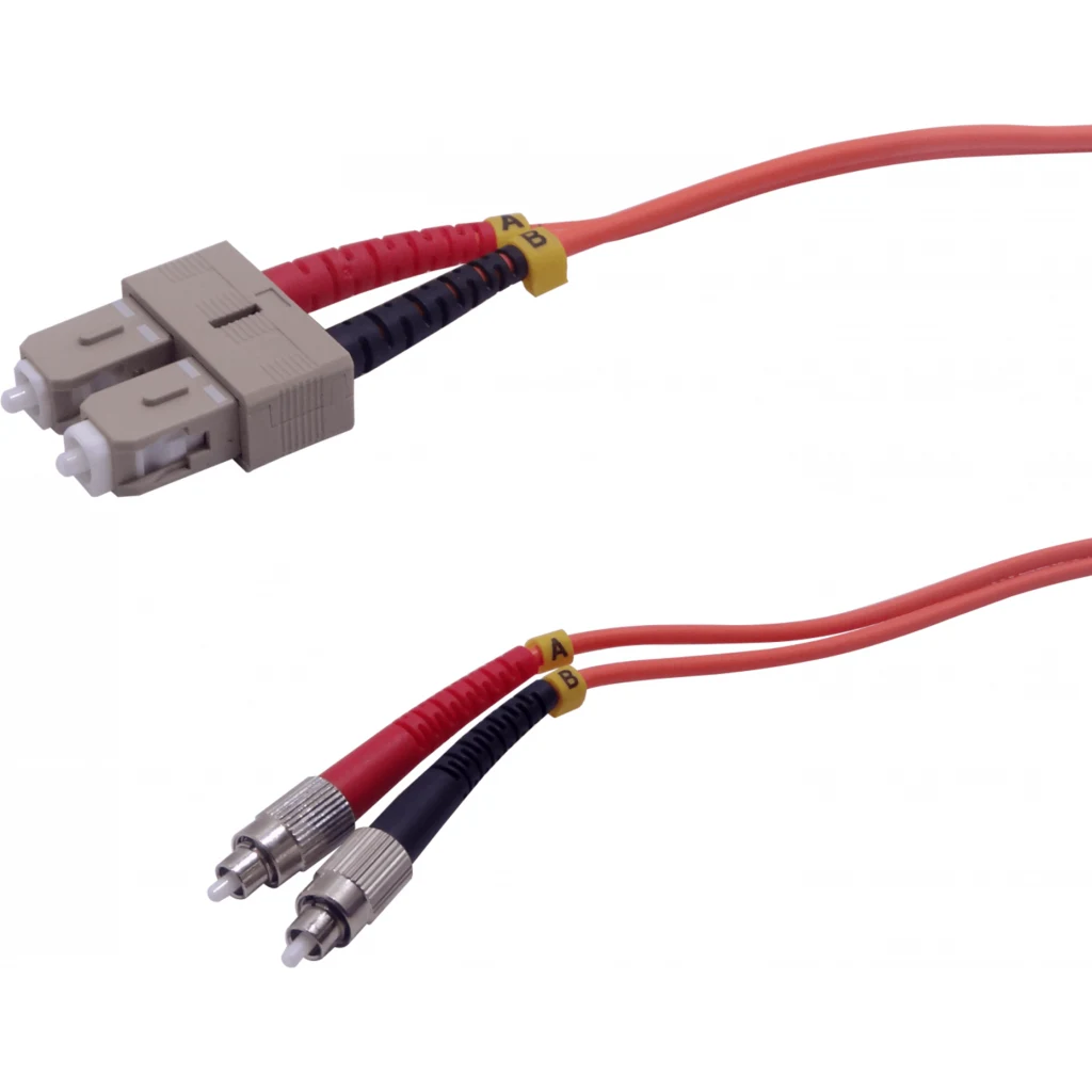 10mt SC-FC OM1 MultiModo MM Duplex Jumper Fibra 62.5/125um LSZH