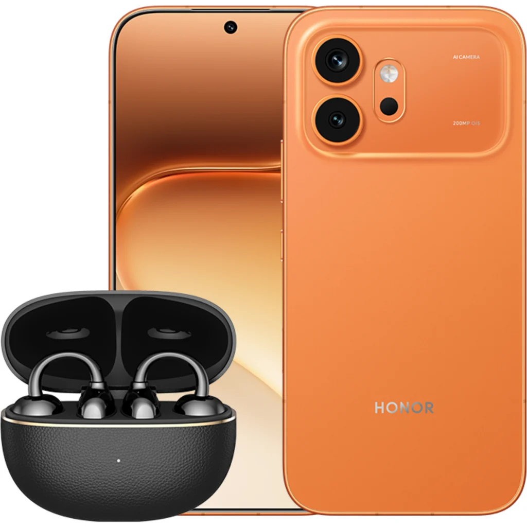 Celular Honor 600 8GB RAM 512GB SSD Android Naranjo + Earbuds  2 Pro