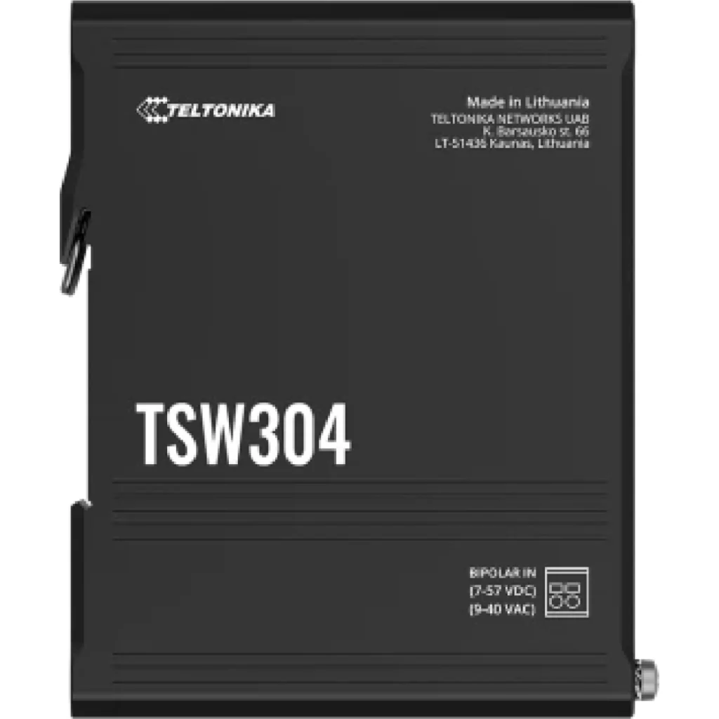 Teltonika Switch industrial Gigabit con puertos SFP para redes de fibra optica y