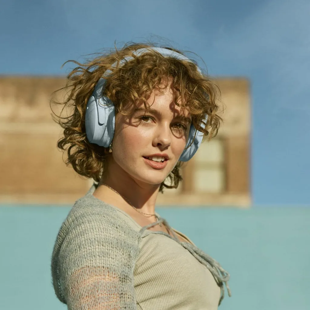 Imagen 2 de Audífonos Inalámbricos Bose QuietComfort OverEar Canc ruido Mic Bt Piedra Azul L