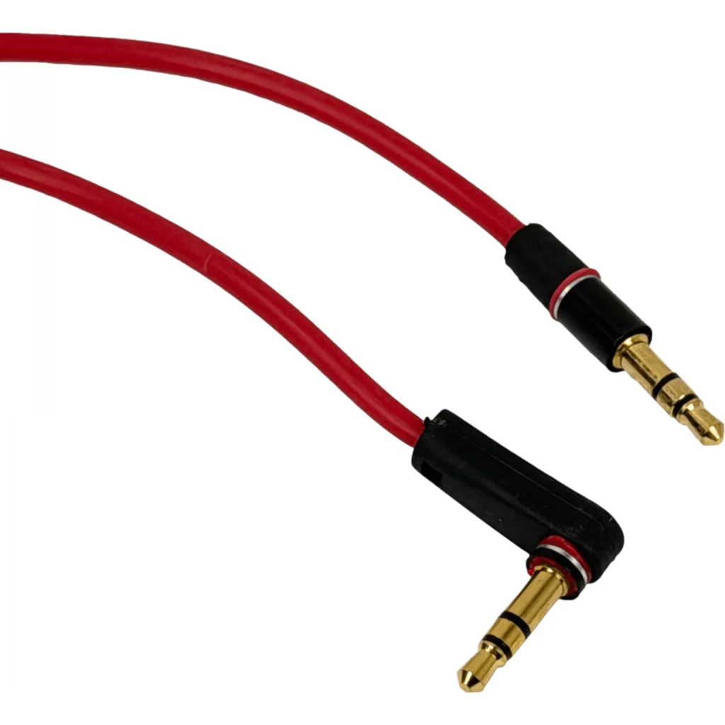Imagen 2 de 3,5mm-MM 90-Grados Macho-Macho 0,5mt Cable Audio Plug Phone-1/8 50cm