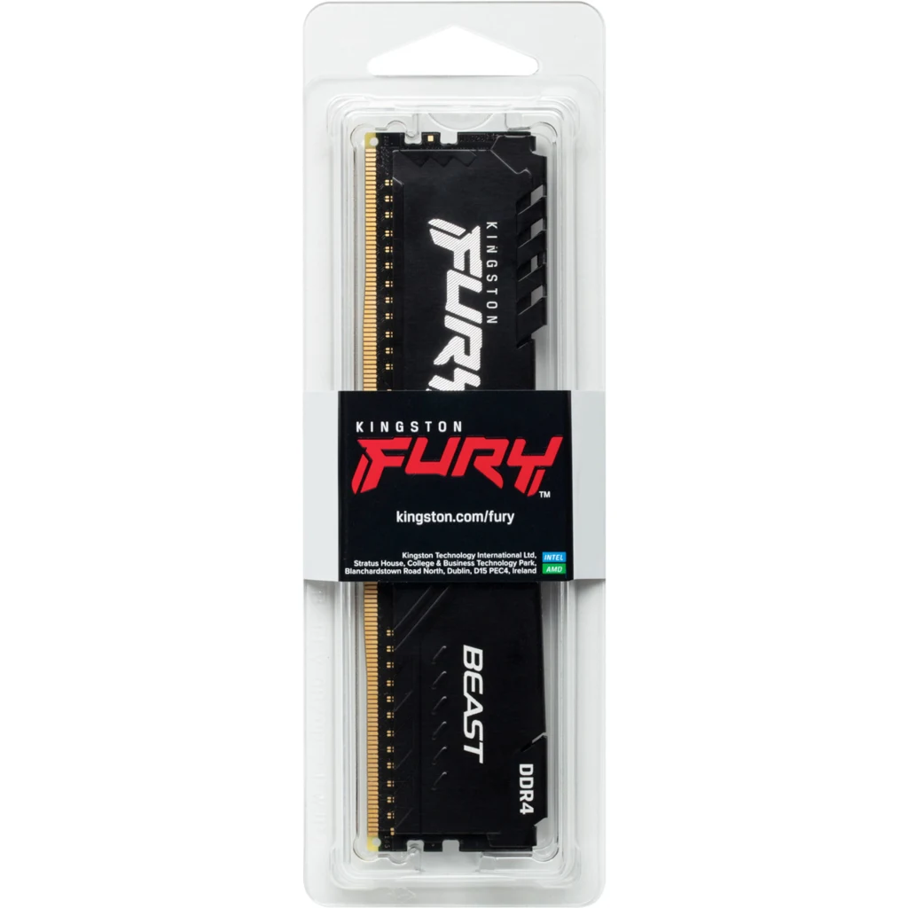 Imagen 4 de Memoria RAM 16GB DDR4 3600MHz DIMM CL18 Non-ECC 1.35V 288p - Kingston FURY Beast