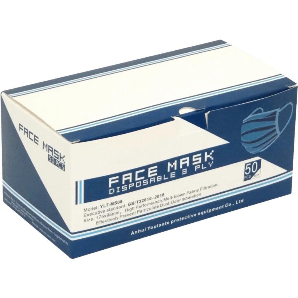 Imagen 1 de 50-Mascarillas 3-Capas Desechables No-Medicas 95-meltblown Mascarilla