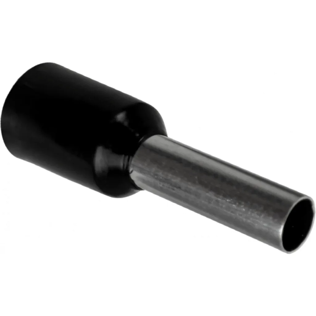 Negro 2,5mm2 8/15mm 100-unids AWG14 Ferrules Terminal Aislado Crimpeab