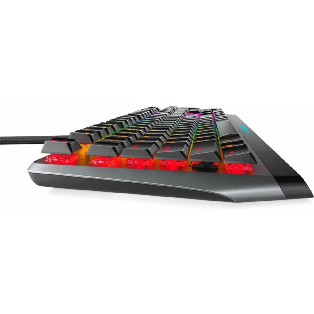 Imagen 3 de Teclado Alámbrico Dell Alienware LED RGB Mecanico USB Bajo Perfil Color Gris