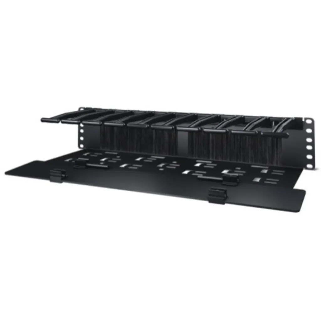 Imagen 2 de Organizador Horizontal de Cables con Placa inferior con cubierta 2U x 6" 