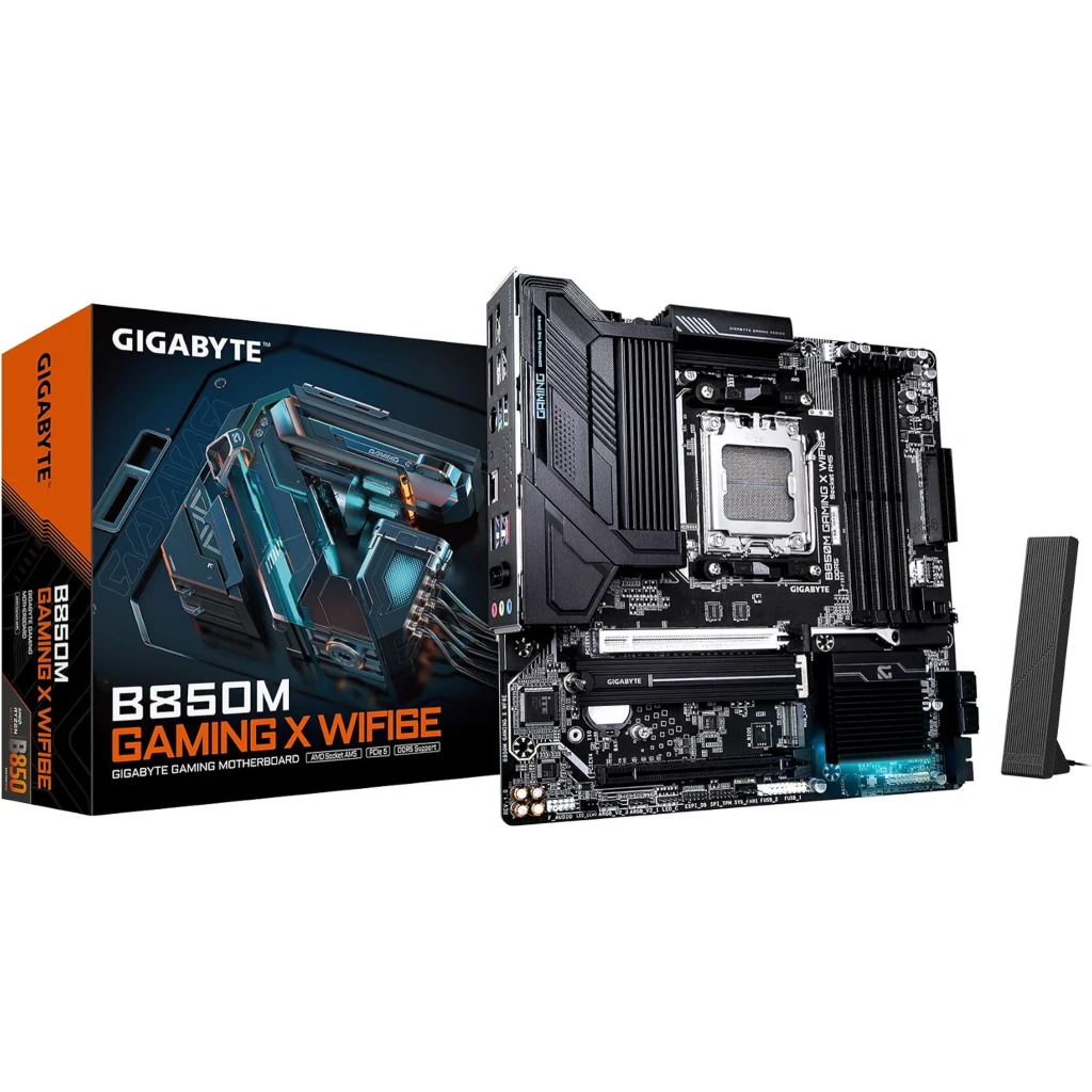 Tarjeta Madre Gigabyte B850M Gaming X WIFI6E AM5 4*DDR5 HDMI DP LAN WIFI6E m-ATX