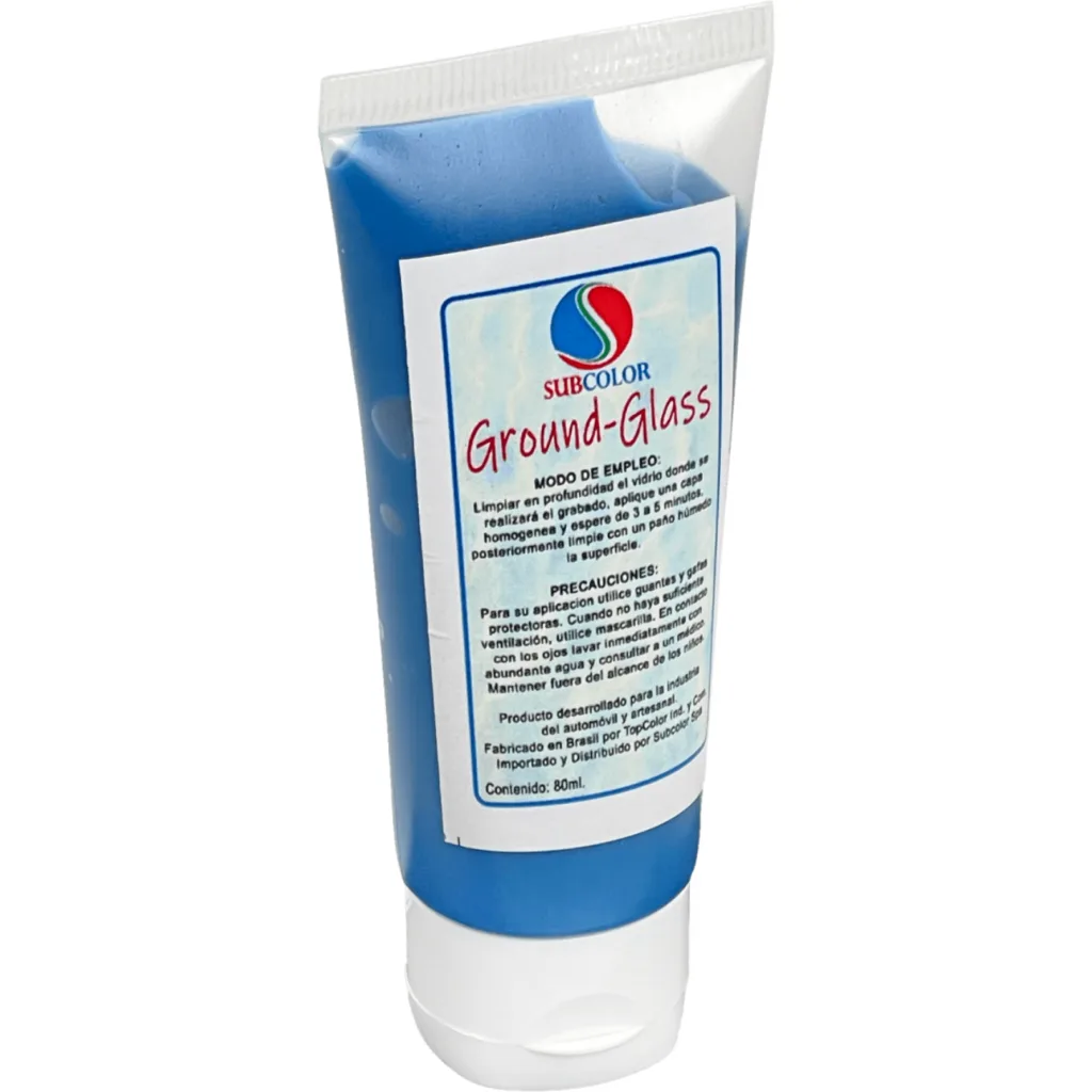 SUBCOLOR Pasta Crema para Grabado Vidrio c/Tapa Pomo-80ml GROUND-GLASS