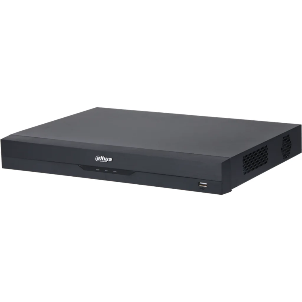 Grabador NVR Dahua 32CH 1U 2HDDs con IA Perimetral Protec. ANPR FD FR