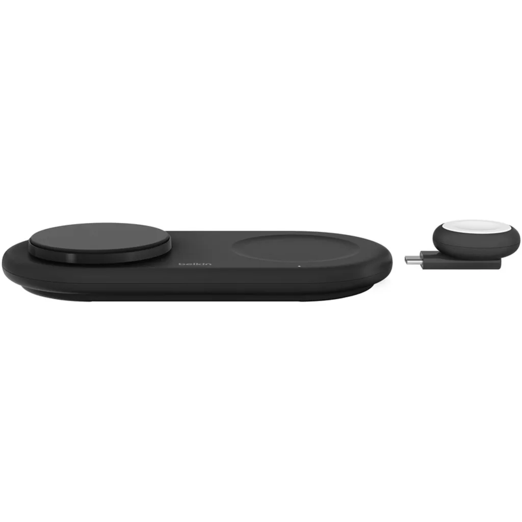 Base de carga 3 en 1 inalambrica plana Qi2 Belkin negra