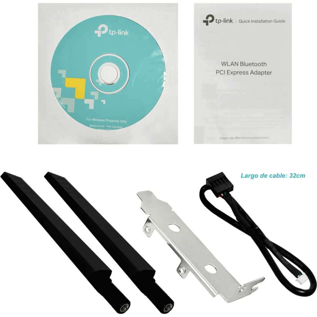 TP-LINK WiFi6E AXE5400 2,4/5/6GHz PCIExpress PCIe-x1 2-RPSMA Bluet-5.3