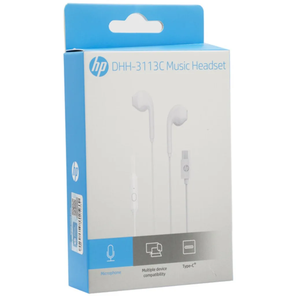 Imagen 1 de DHH-3113C-WT BLANCO AUDIFONO TYPE-C HP