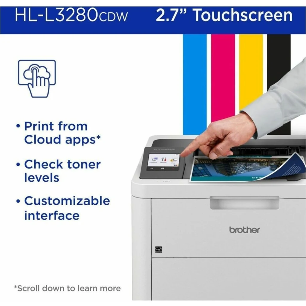 Imagen 8 de Impresora Brother HL-L3280CDW, Láser Color Wi-Fi USB Dúplex Color 27ppm