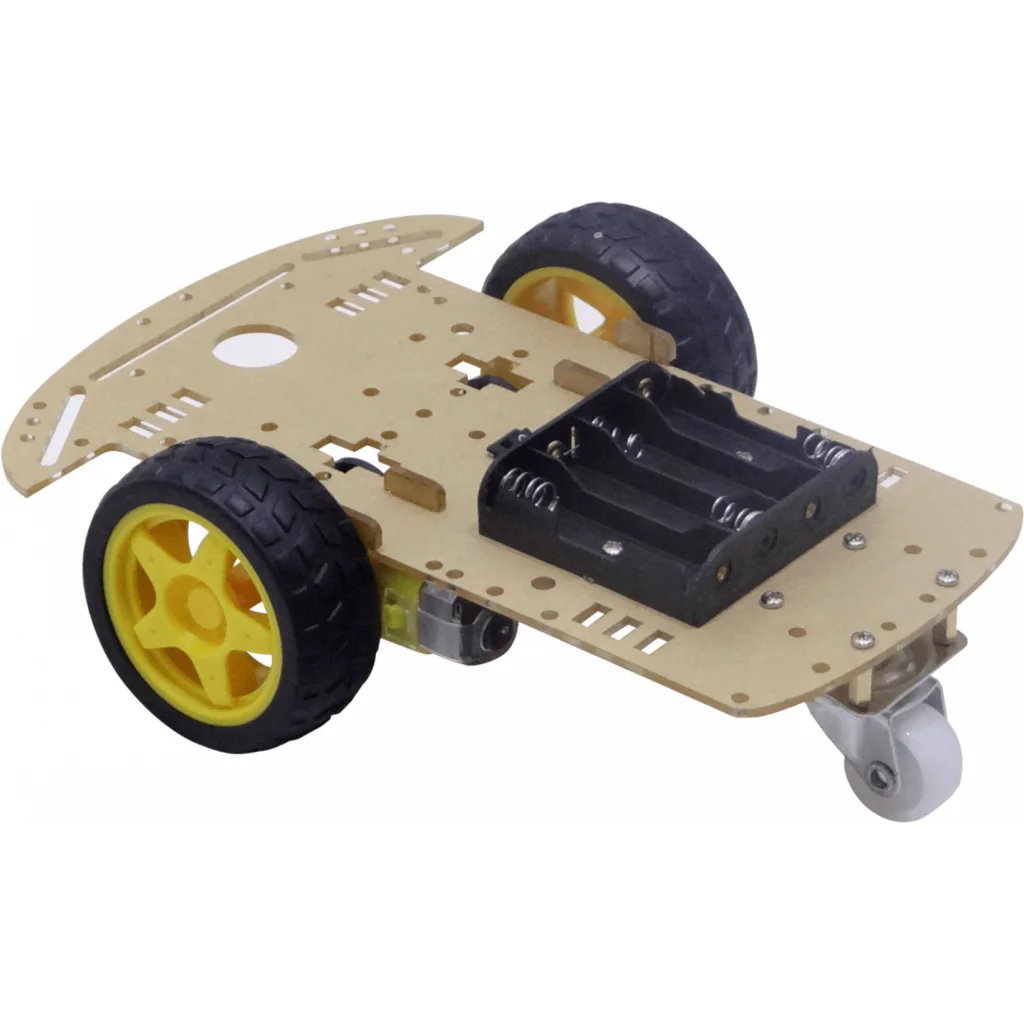 Imagen 1 de Kit Carrito para armar auto 3-ruedas robotica requiere Arduino