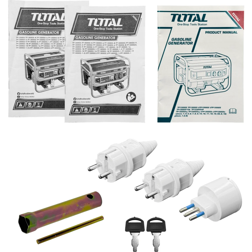 Imagen 8 de TOTAL 3000W Generador electr a gasolina Tanque-15L 220VAC TP130005-1