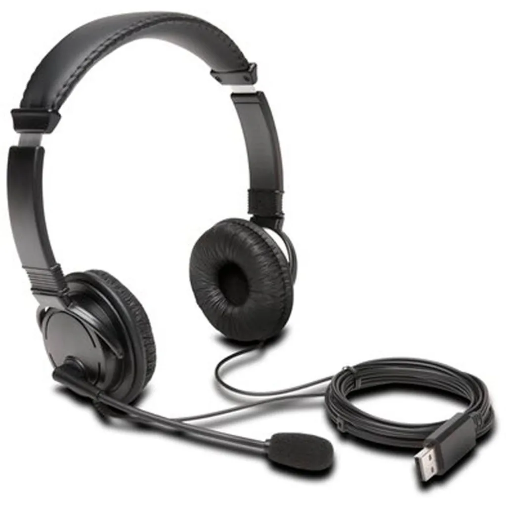 Imagen 1 de Auriculares Kensington K97601WW con Micrófono Hi-Fi USB Cable 1.8Mt Color Negro