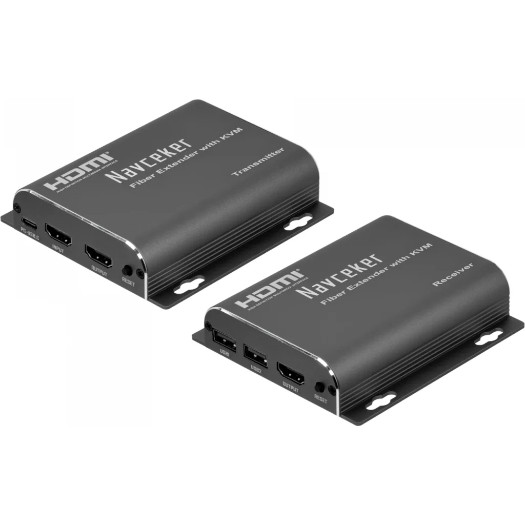 Imagen 3 de 20km Extensor Fibra Optica HDMI 1080p FullHD HDMI-1-In/2-Out inc-5Vdc