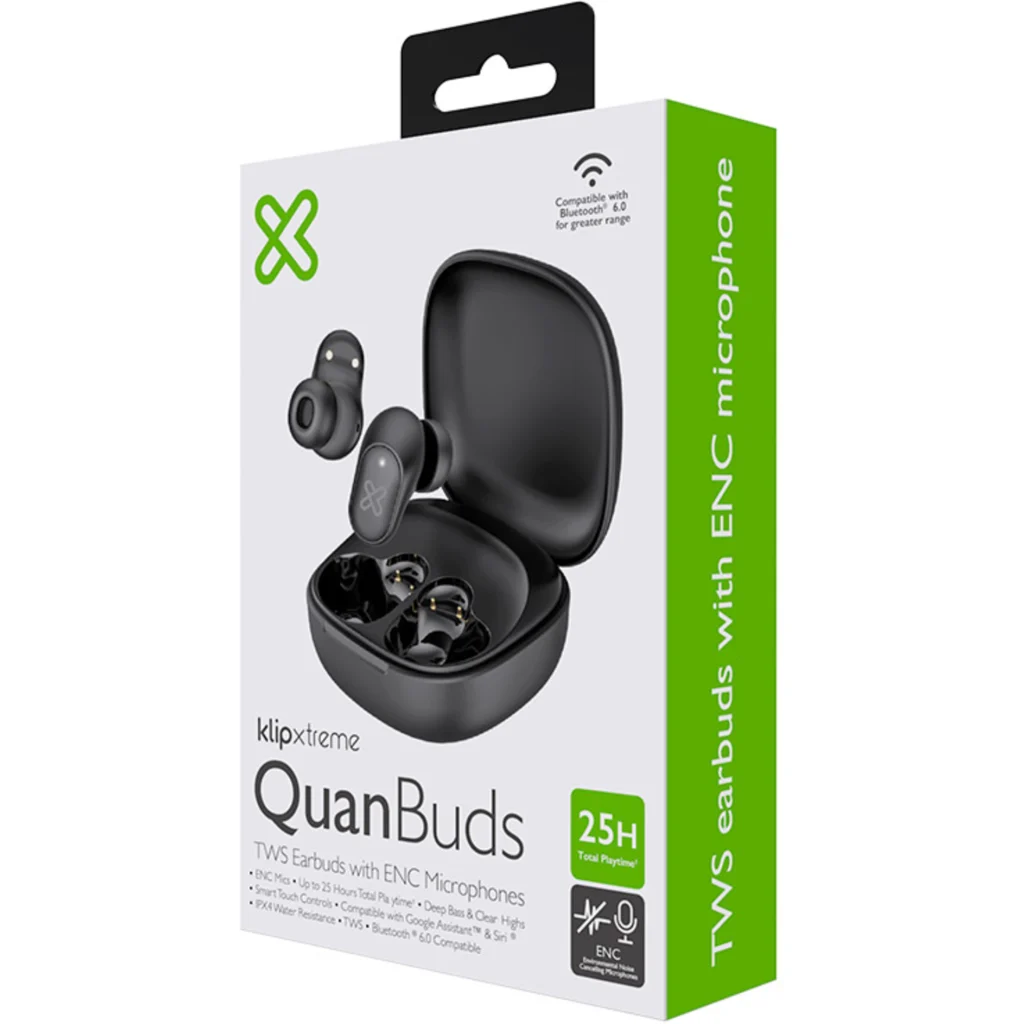 Imagen 8 de Klip Xtreme - True wireless earphones - Para Phone / Para Portable electronics / Para Tablet - Wireless - KTE-011 Black