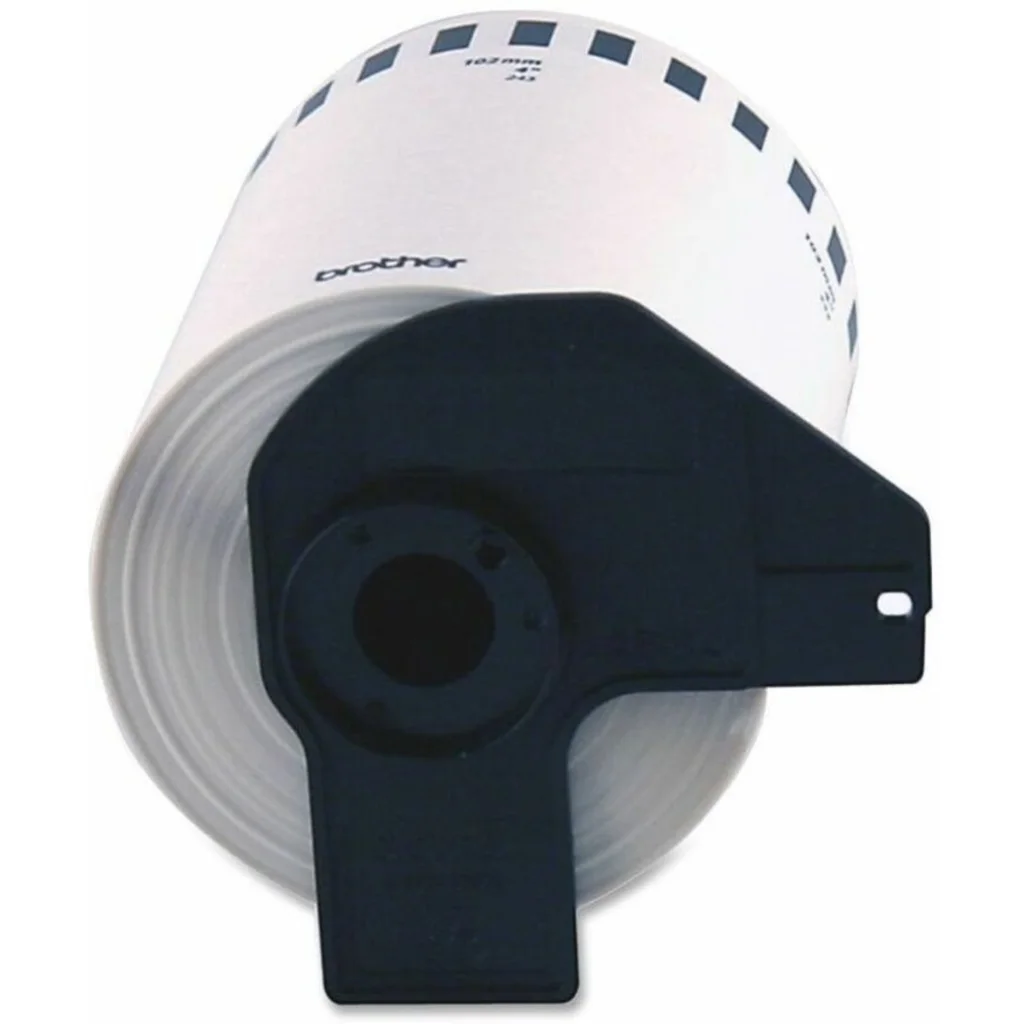 Imagen 1 de Etiqueta Multiuso Brother Ancho 101.60 mm Térmica Color Blanco Papel 1 Caja