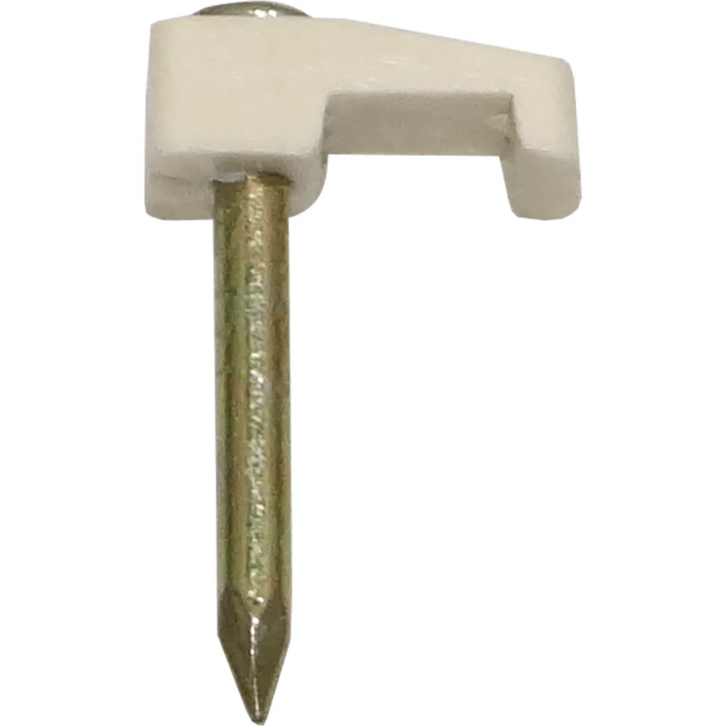 Imagen 2 de KALOP 100-UN No5 Blanca 1,6x4,5mm Clavo-14x1,8mm Zincado Sujeta-Cable
