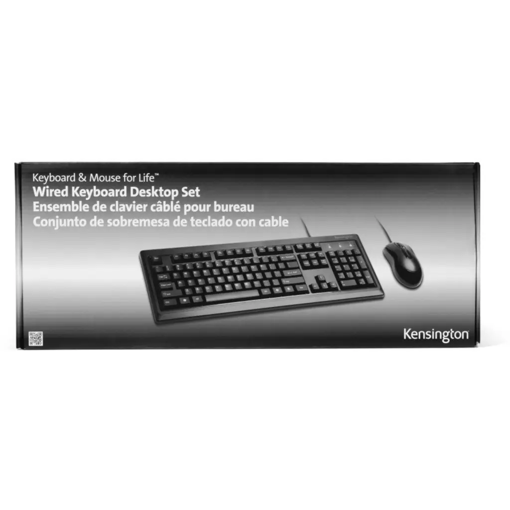 Imagen 2 de Kit Teclado Mouse Alámbrico Kensington K72436ES Interfaz USB Color Negro