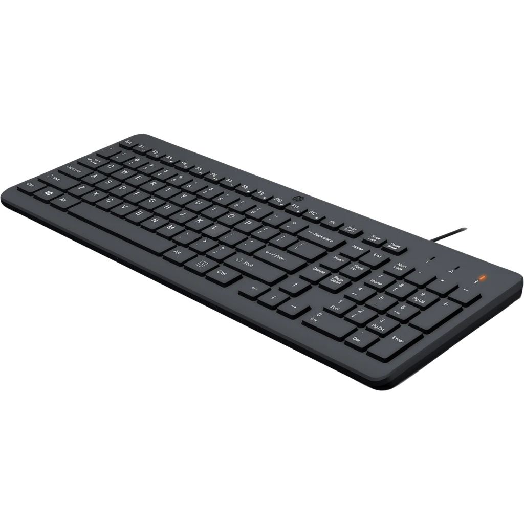 Imagen 2 de Teclado Alámbrico HP 150, Cable USB Tipo-A 1mt Color Negro