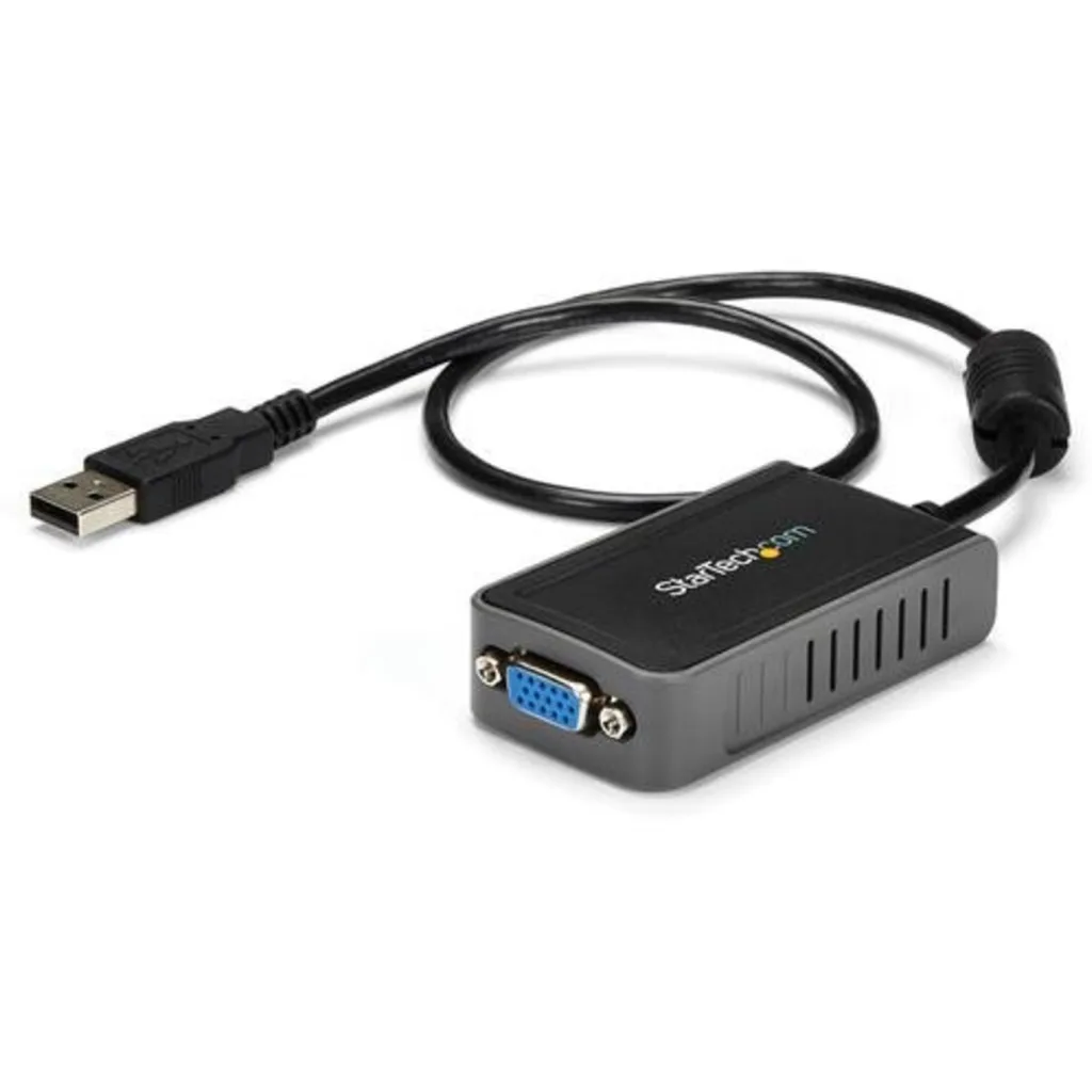 Adaptador de Video Externo USB A a VGA Macho Resolución Máxima 1600*1200