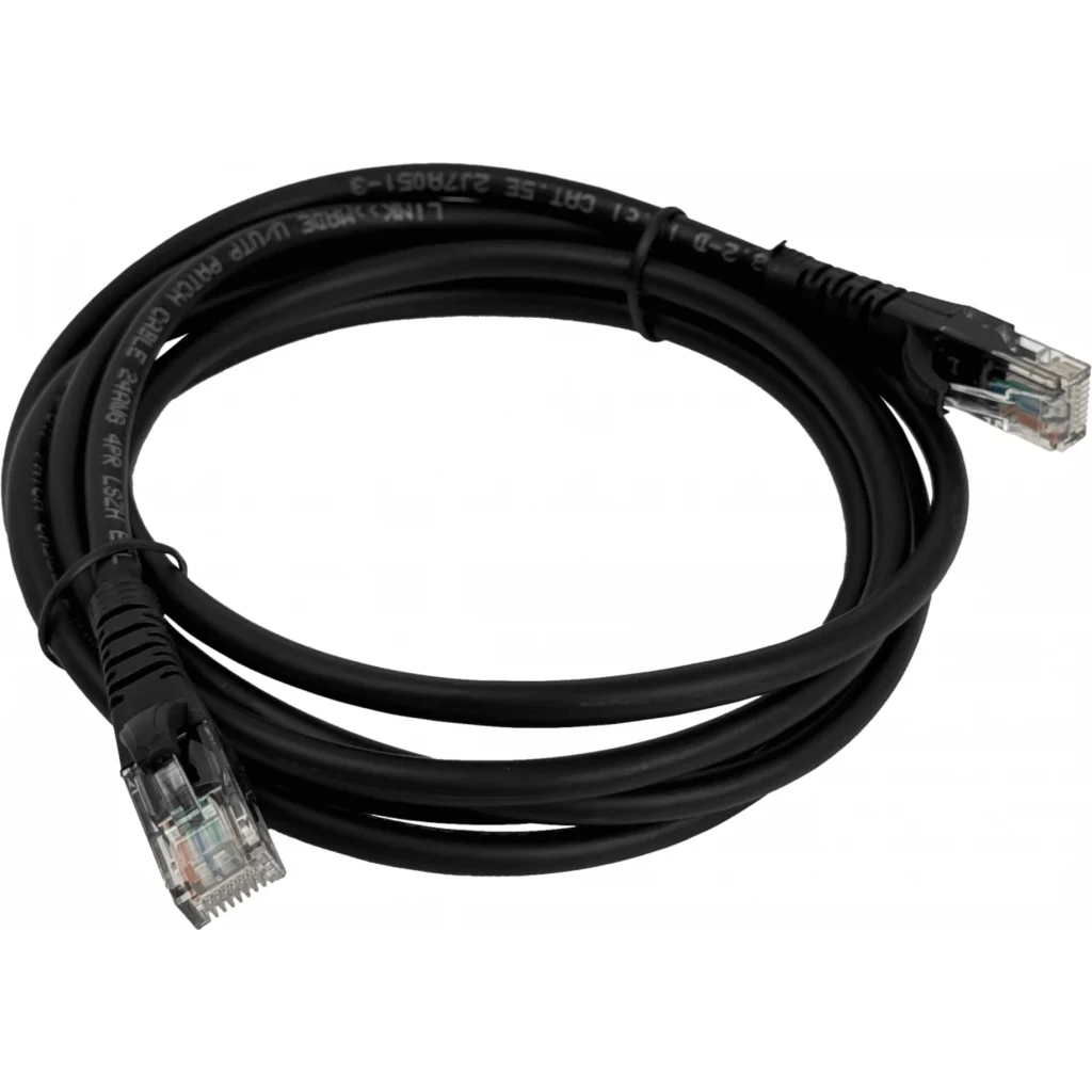 Imagen 3 de LINKMADE 2MT CAT5E NEGRO LSZH CABLE PATCH INYECTADO MULTIFILAR