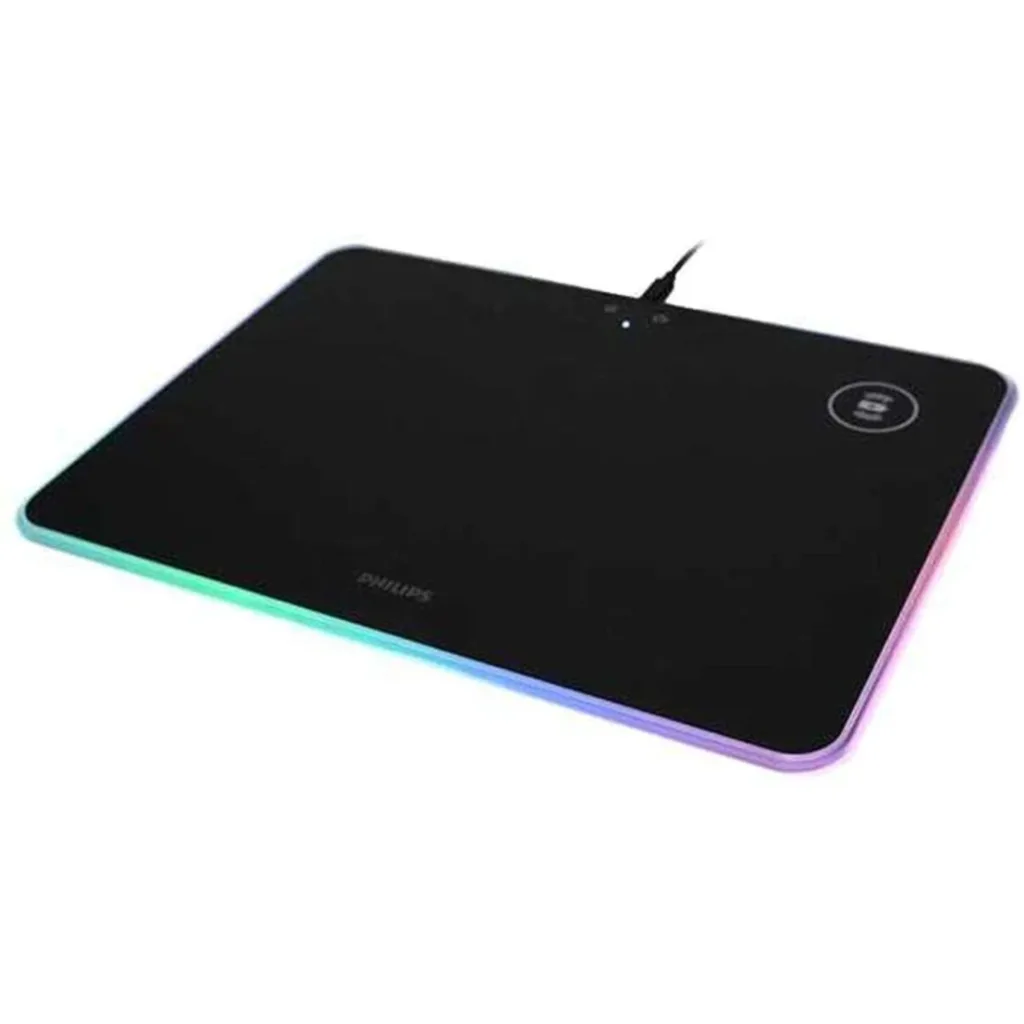 MousePad Philips SPL7504, 355*255*5.5mm Contorno Iluminación RGB, USB, Negro