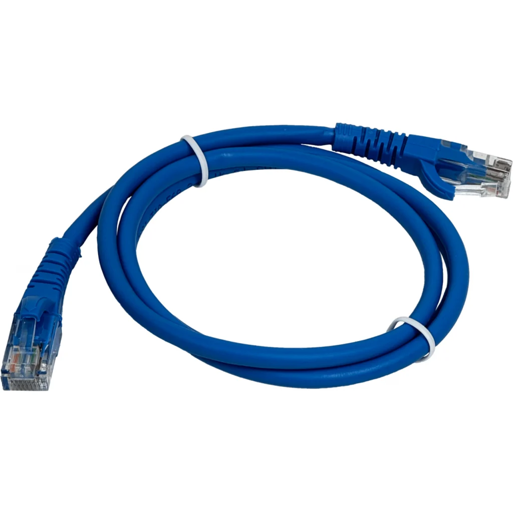 Imagen 3 de Cable de Red Linkmade Cat5e LSZH Inyectado Multifilar 1mt Color AZUL