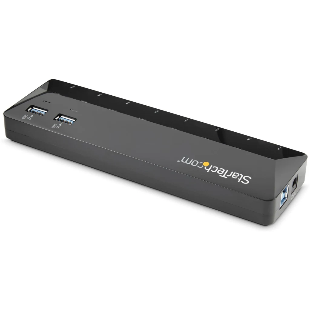 Imagen 1 de HUB Concentrador StarTech ST103008U2C, 10 Puertos USB3.0 y 2 prts 1.5A Negro