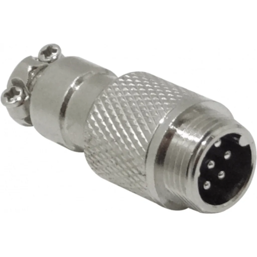Imagen 1 de 7-pin Macho Volante Conector Metalico GX12 Soldable Aviacion