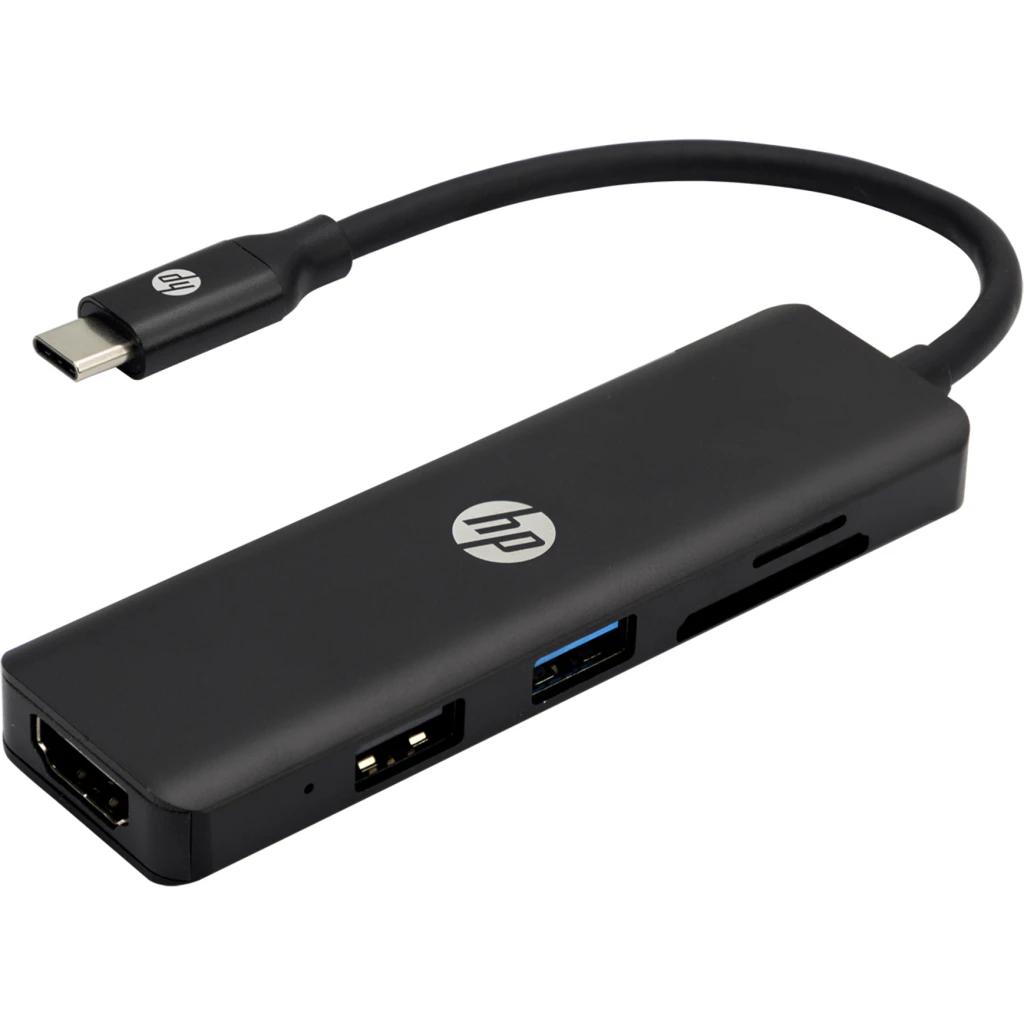 Imagen 2 de Adaptador Multipuertos 6en1 HP DHC-CT203C USB-C a HDMI USB-A 3.0/2.0 USB-C SD/FT