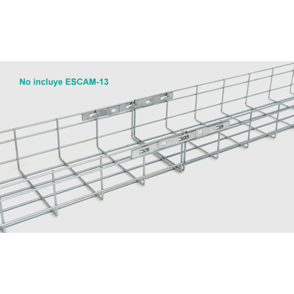 LINKCHIP Conector Q p/Escalerilla Canasto Malla Hilo 3-6mm 268x19x10mm