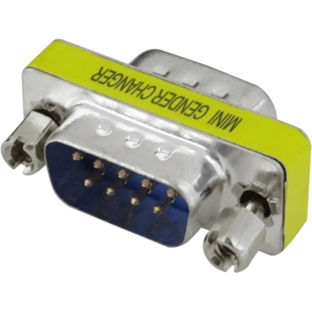 Conector Serial Macho a Macho DB9 sin Cable de 09/MM