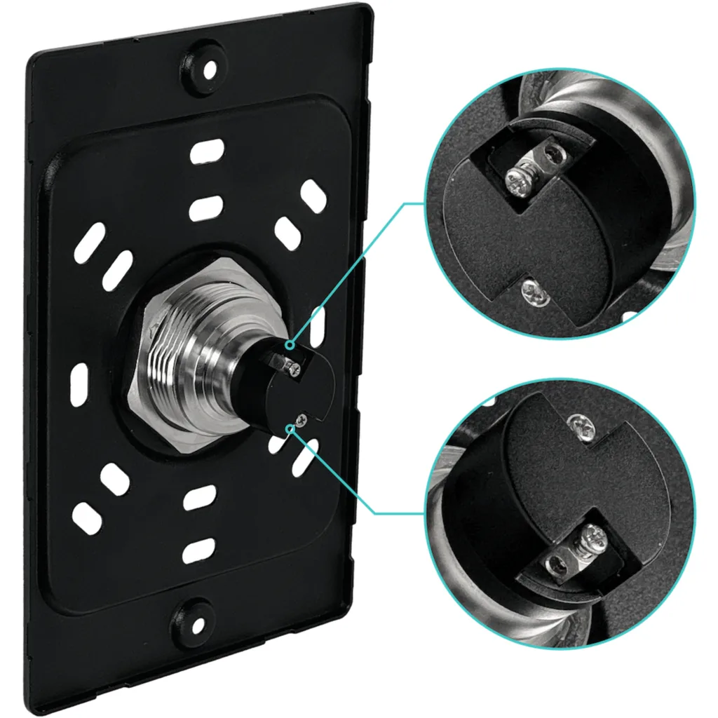 Imagen 2 de UniFi Access Boton Pulsador-N/A Incluye Placa Metalica keystone Blanco y Negro