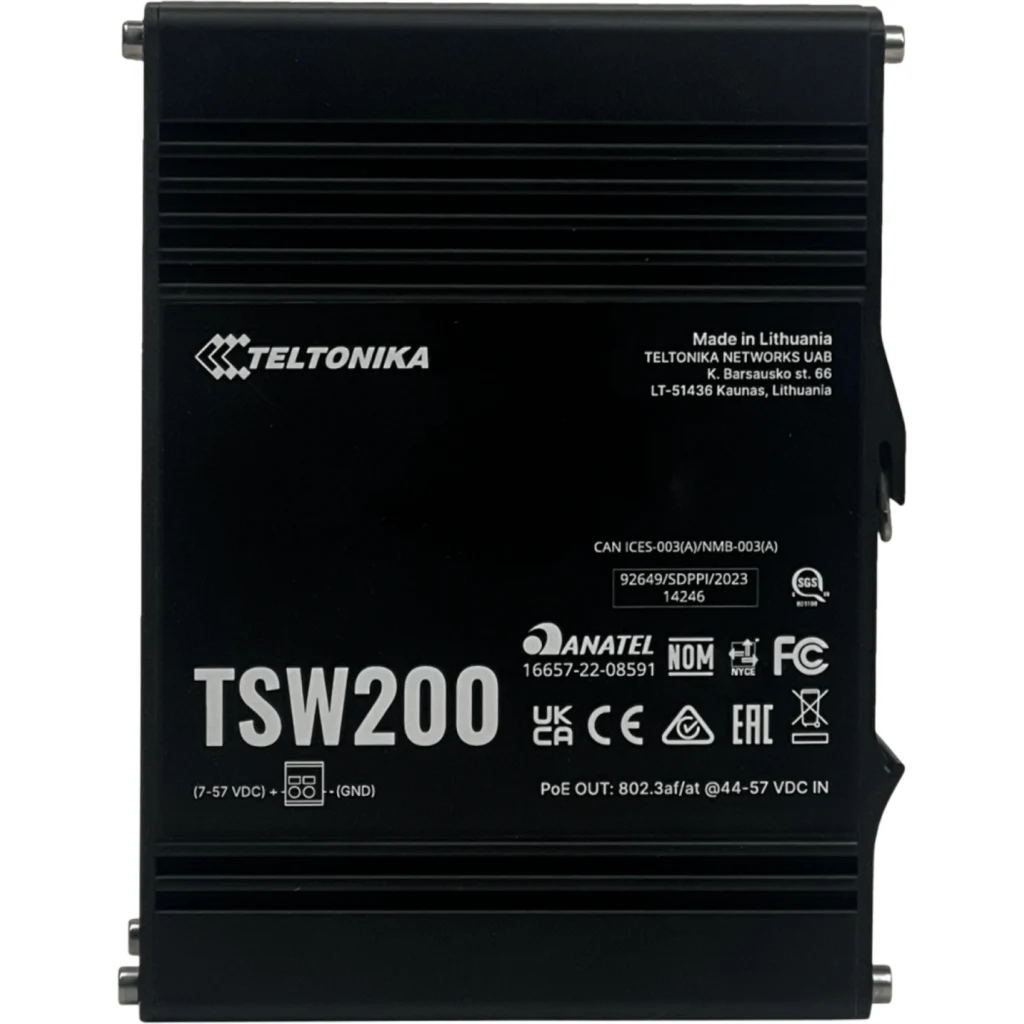 Imagen 1 de Switch Industrial Teltonika TSW200, 8xLAN, PoE1-8 10/100/1000Mbps, 2xSFP