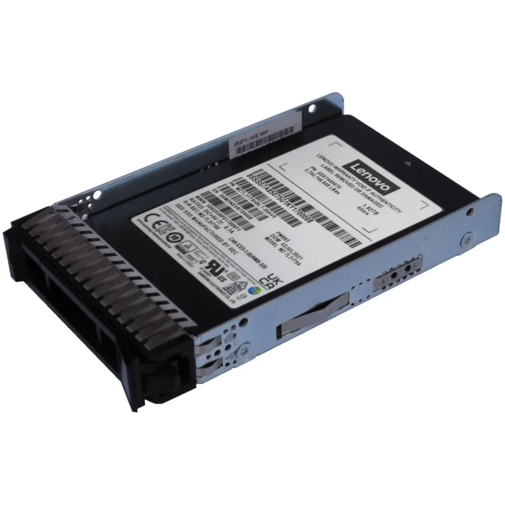 Unidad SSD Lenovo 1.92TB SATA III 2.5"" 7mm  6GBP/s V-NAND TLC p/Servidor