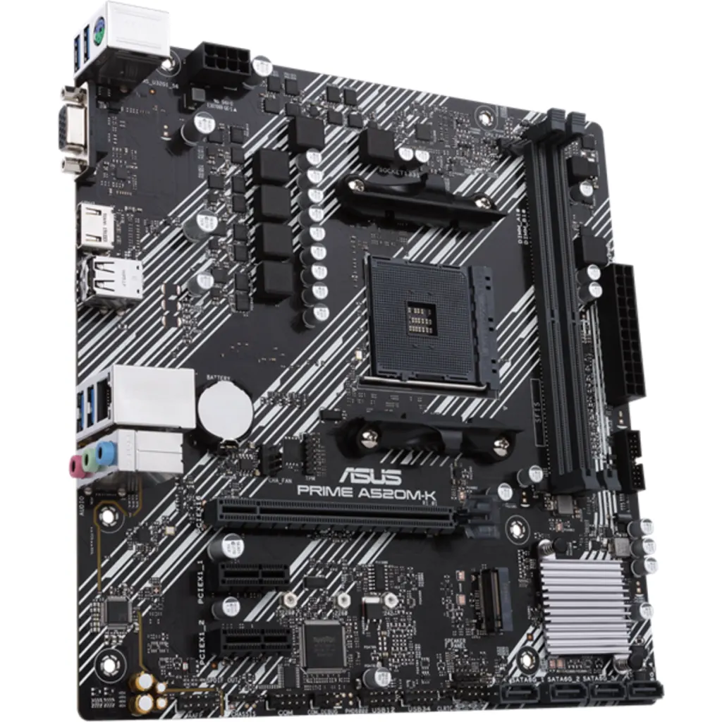 Imagen 2 de PRIME A520M-K mATX +2GLN+U3.2+M2 SATA6+4