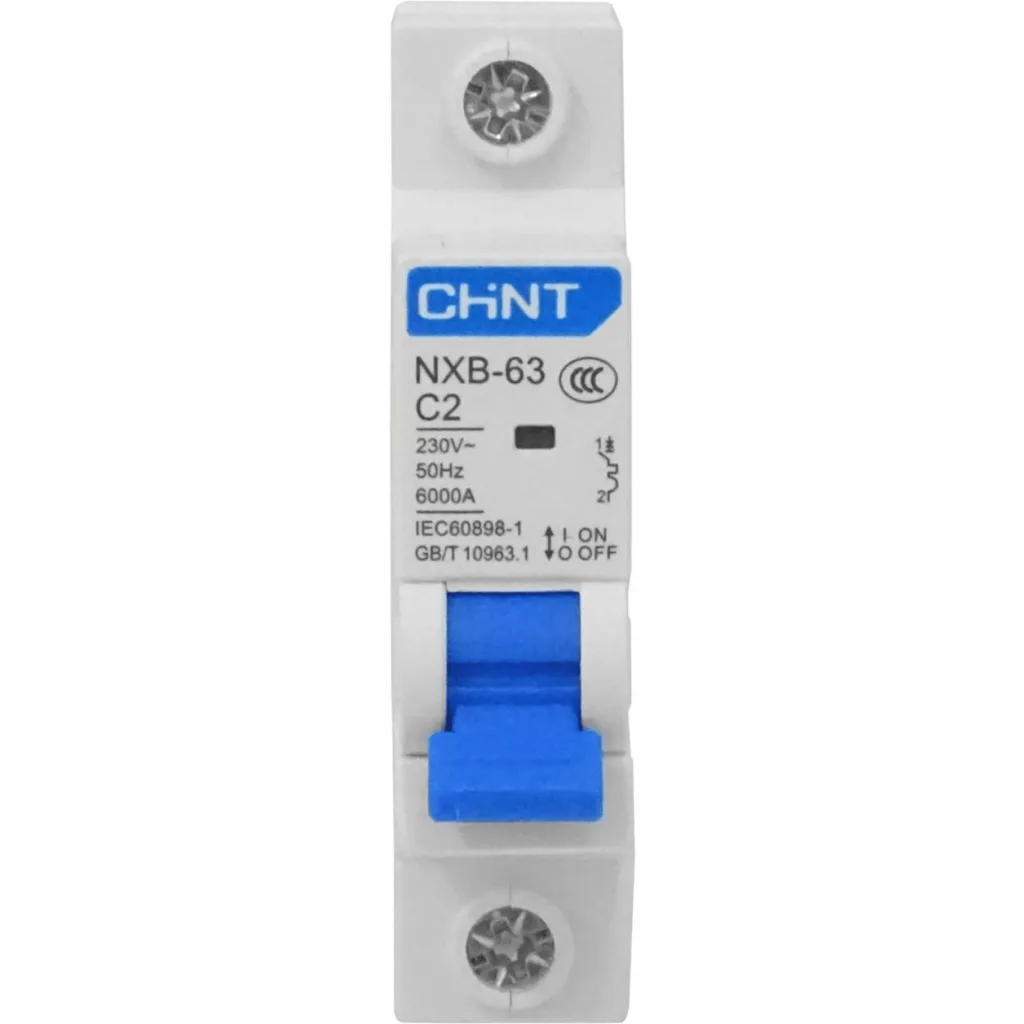 Unipolar 2A 6kA 230/400V Interruptor Automati Termomagnetico C2 NXB-63