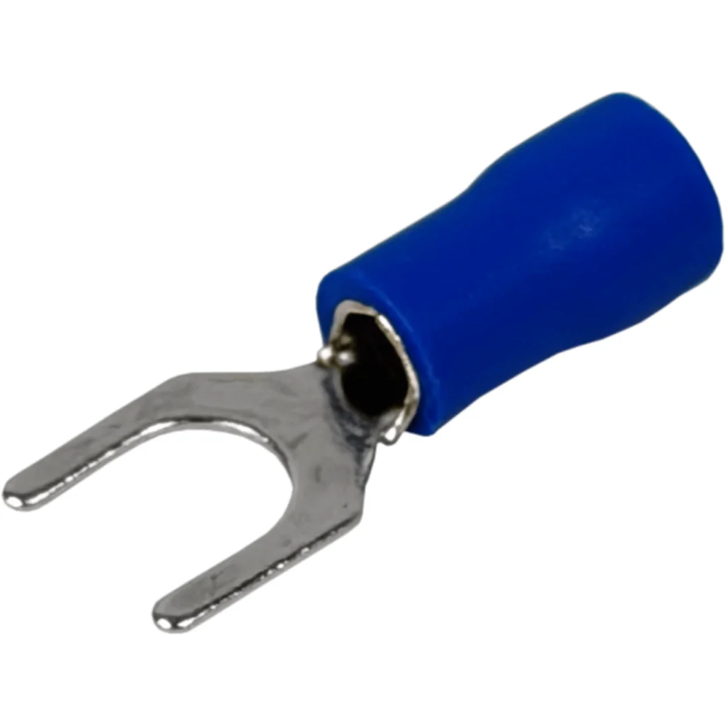 Imagen 1 de Horquilla-5,3mm 1,5-2,5mm2 100-un Conector Azul Aislado PVC