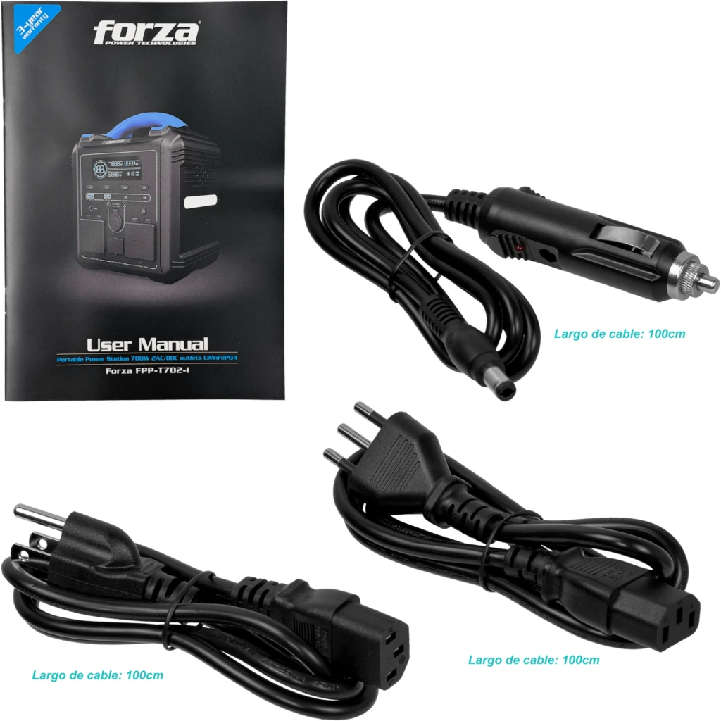Imagen 6 de FORZA 700W Bateria Litio-LMFP 551Wh Portatil inversor OndaPura MPPT