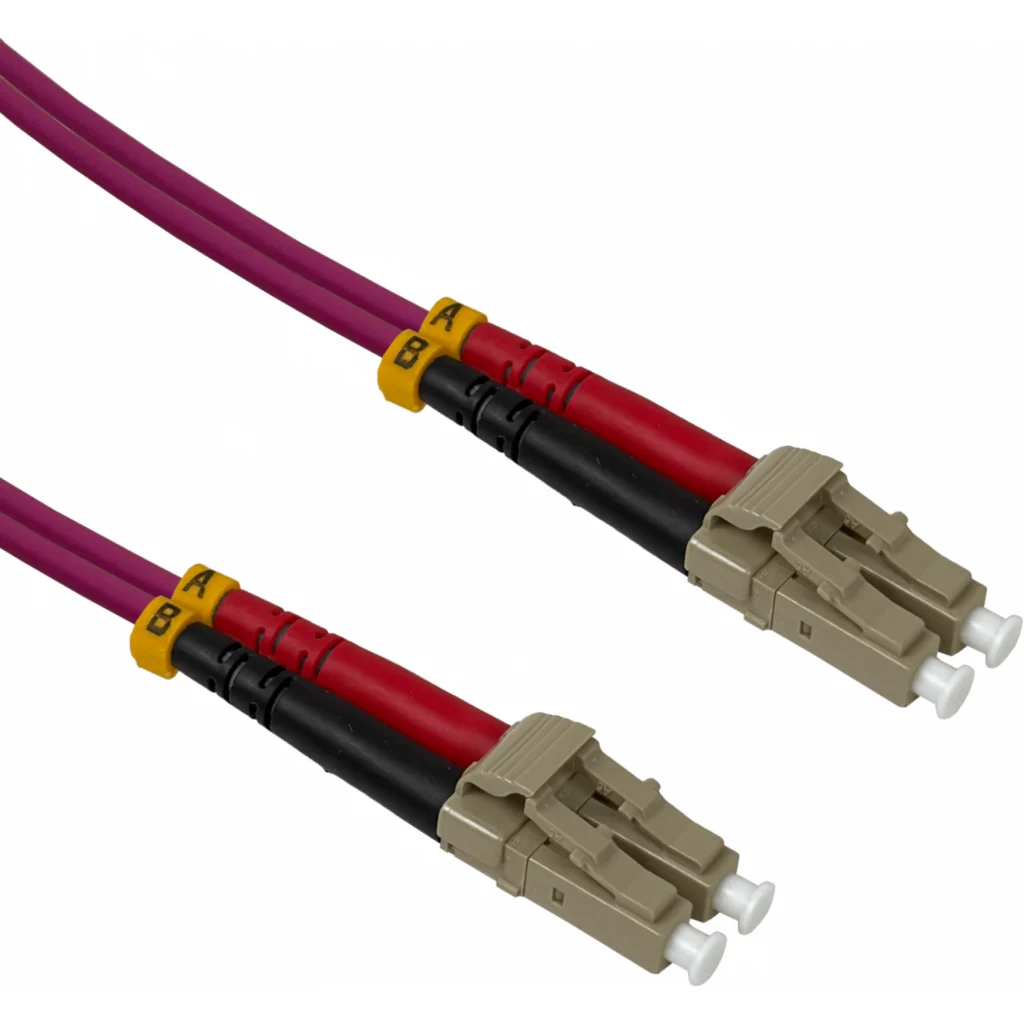 Imagen 1 de LSZH 25mt LC-LC OM4 MultiModo MM Duplex Jumper Fibra 50/125um 3mm