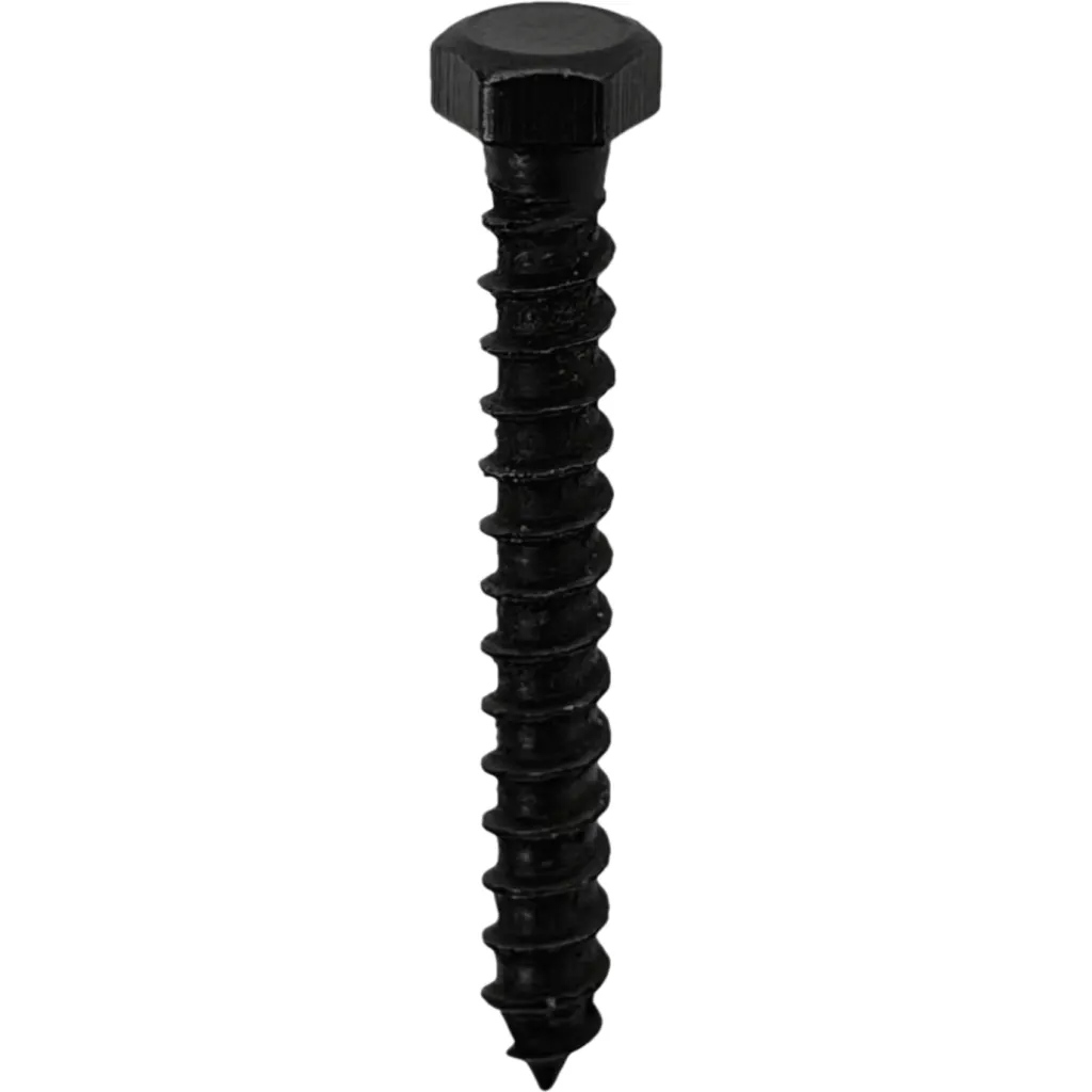 Imagen 1 de 100-unids. Tornillo Tirafondo 3/16 X 1.1/2-pulgadas Negro 603048001