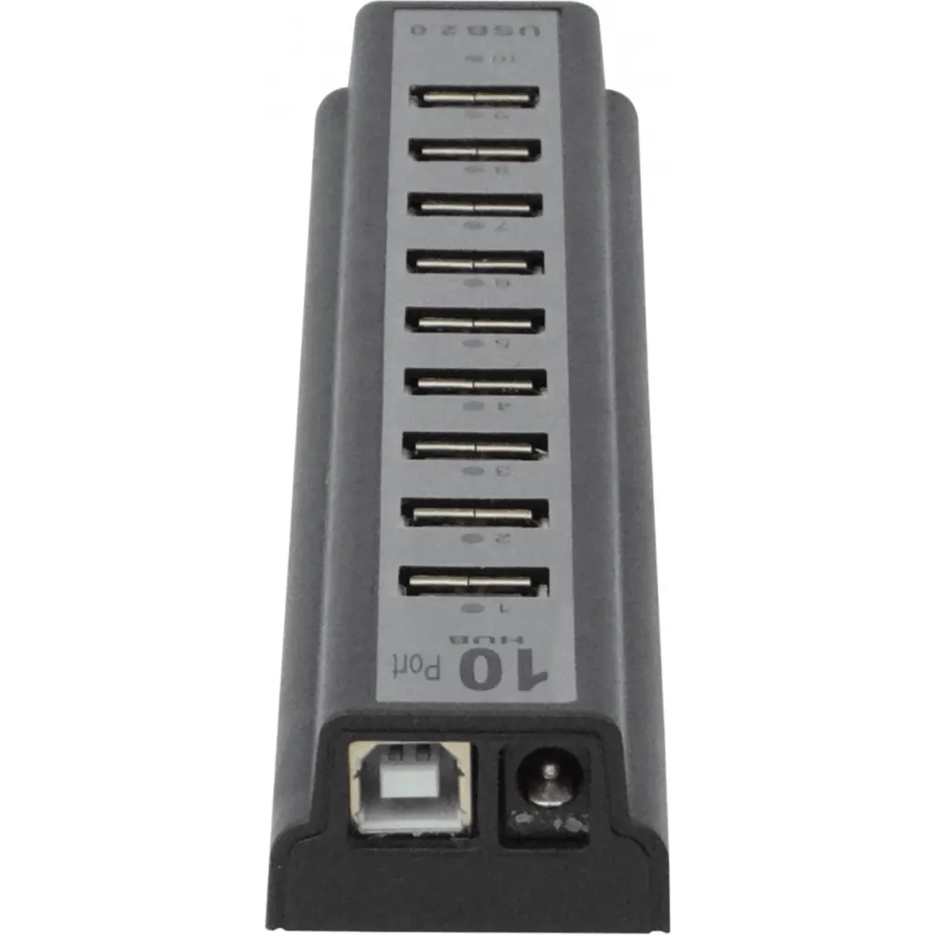 Imagen 5 de Hub Concentrador 10 Puertos USB 2.0 Cargador 2A 5VDC/10W
