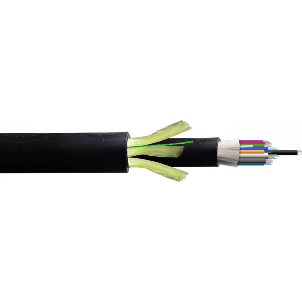 144-Fibras-G652D vano-200m ADSS Cable Ext-PE Doble-Cht Monomodo