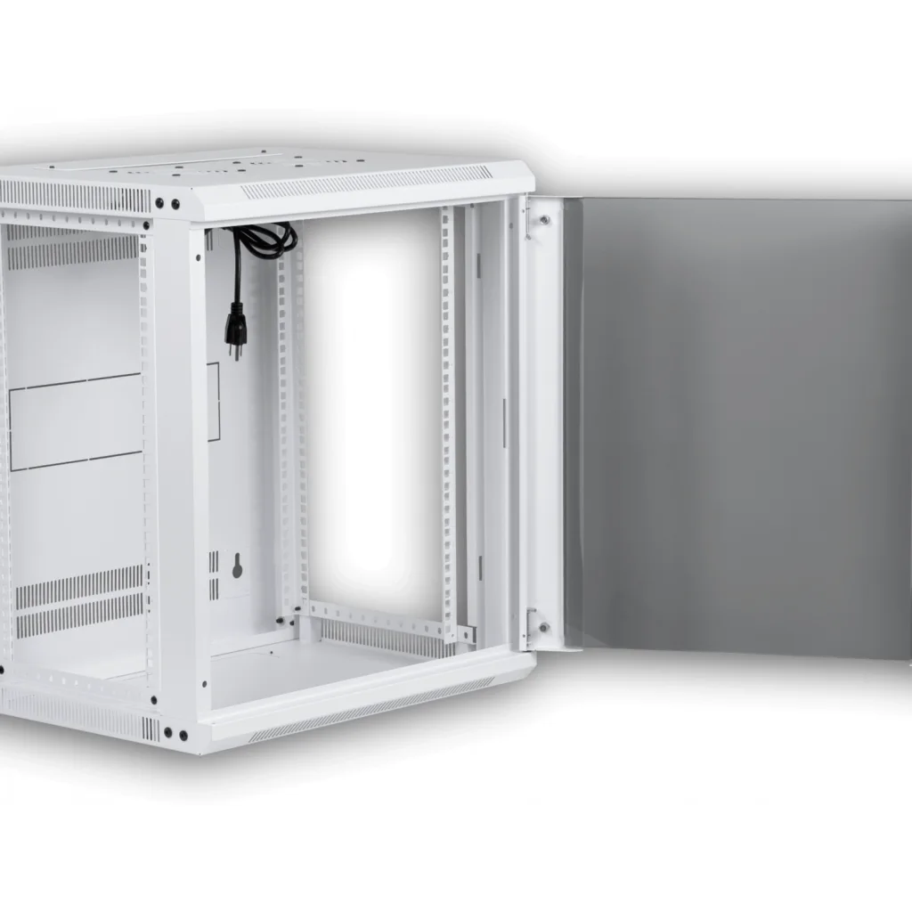 Imagen 4 de UBIQUITI Blanco 12U 45cm-Fondo Puerta-Vidrio Gabinete Rack Pared Muro