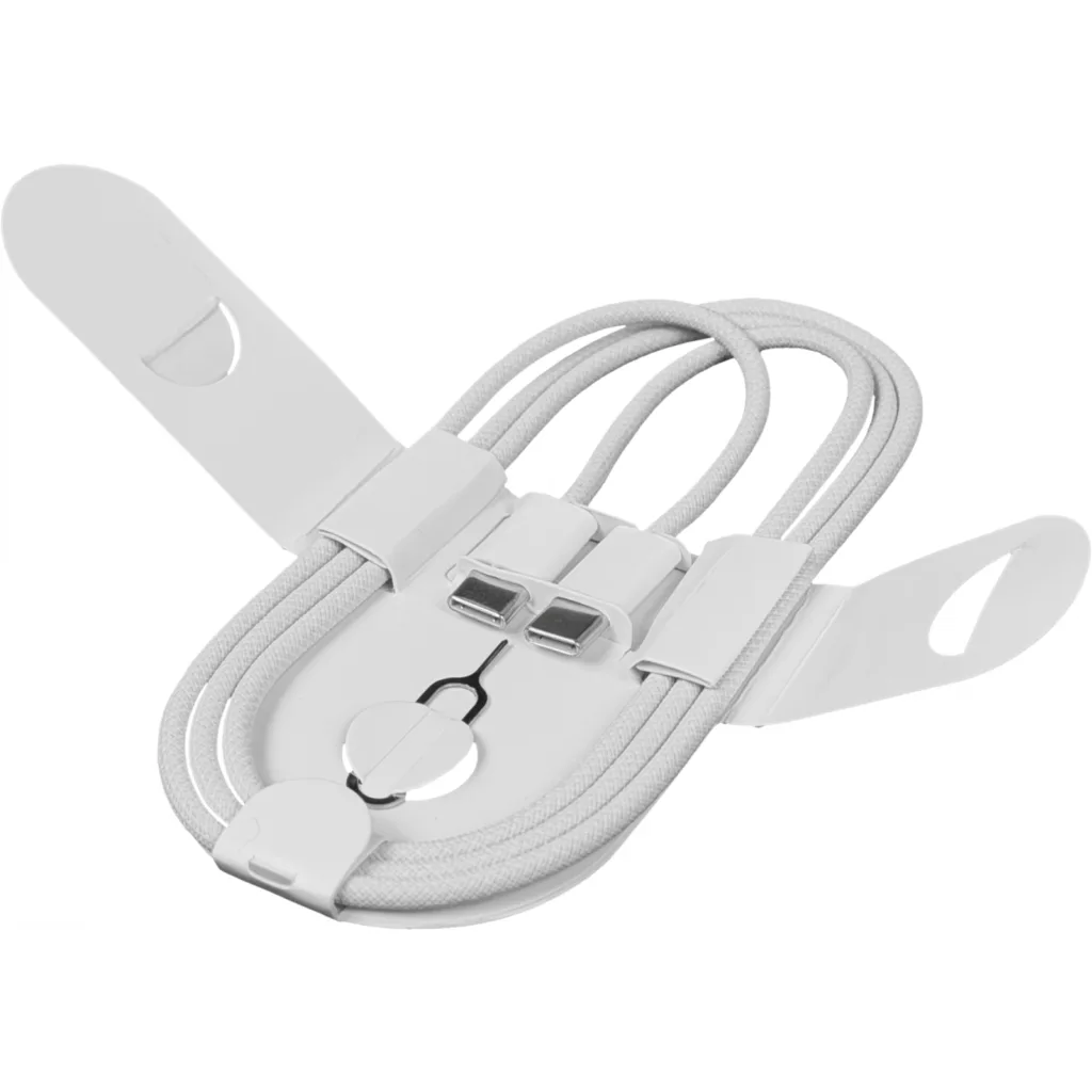 Imagen 3 de incluye-Clip 1mt USB-C-M USB-C-M 100cm Type-C 60W Cable USB Trenzado